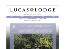 Tablet Screenshot of lucaslodgeoregon.com